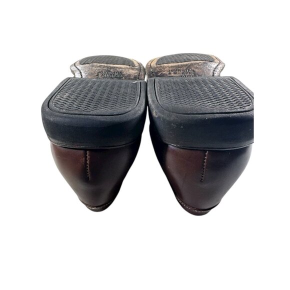 Johnston & Murphy Mens 10.5 M Brown Leather Slip On Tassel Dress Loafers - Picture 7 of 9